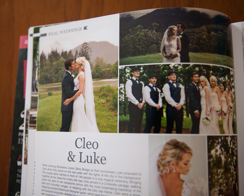 Gold Coast wedding photography magazine editorial
