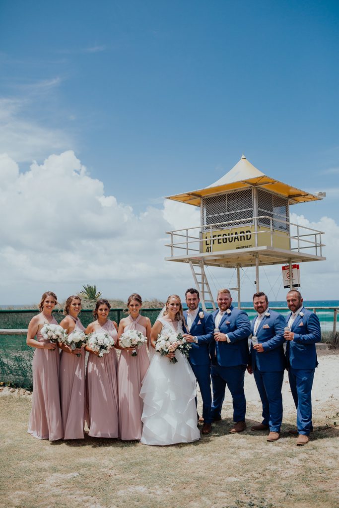 gold coast bridal party