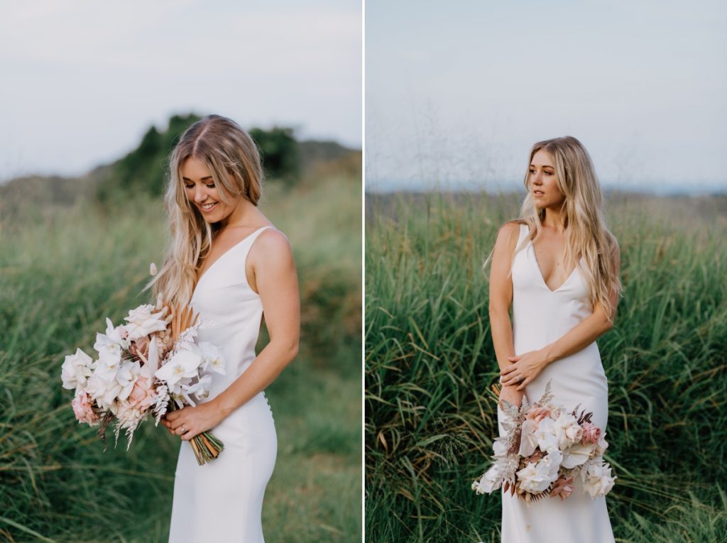 Gold Coast Bride with flowers