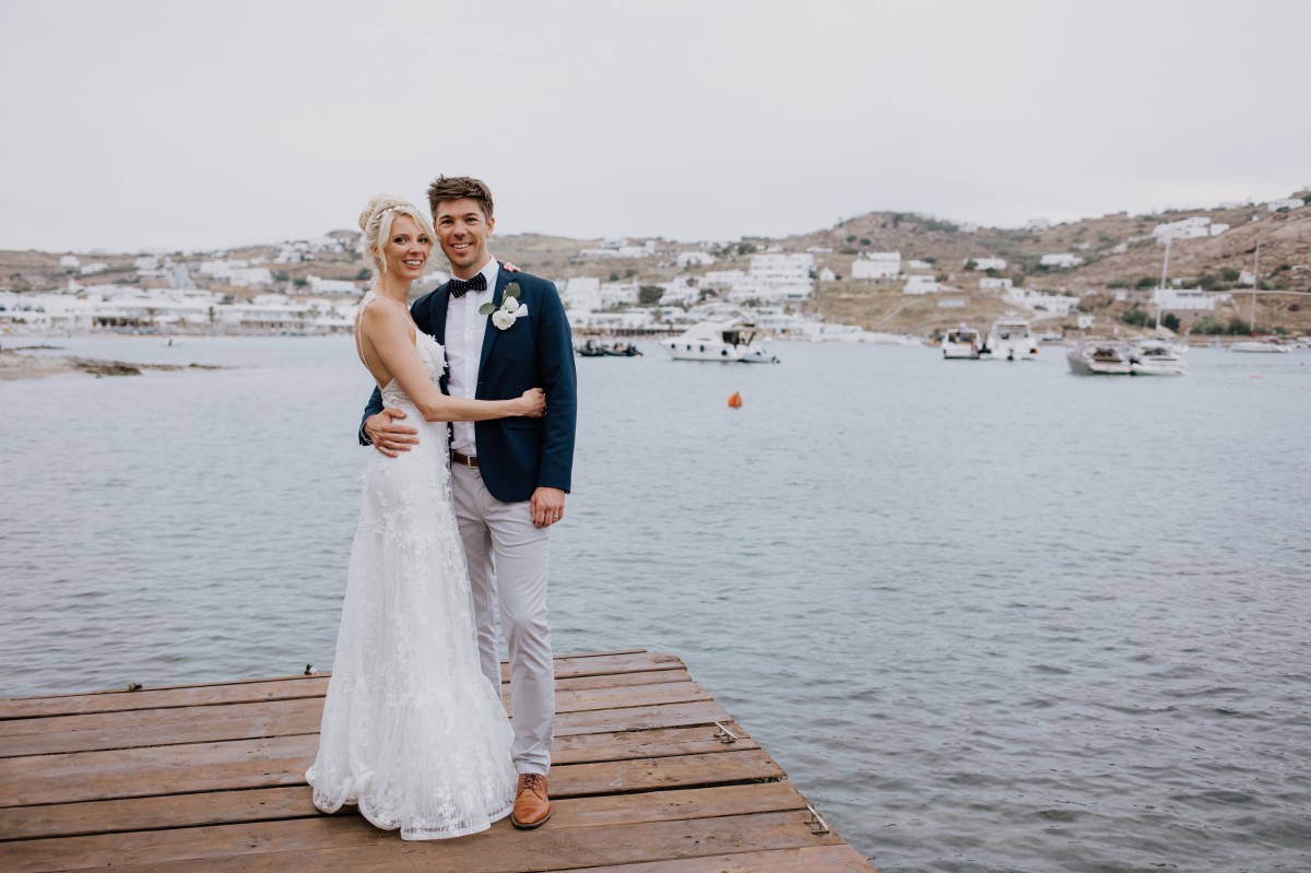 Mykonos wedding Ornos beach