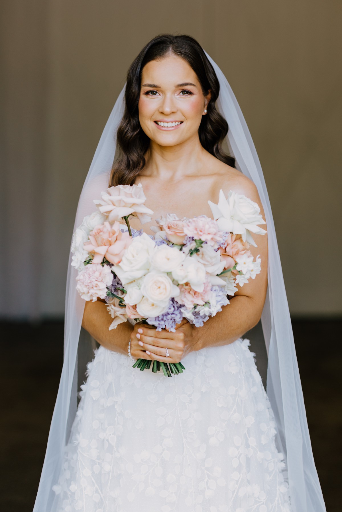 wedding portrait of a beautiful bride 