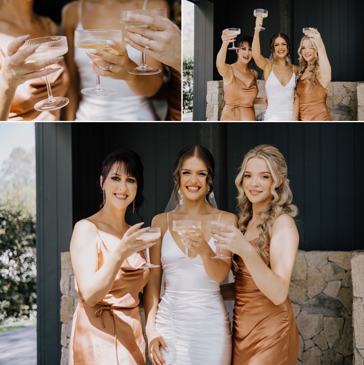 Gold Coast bride with bridesmaids