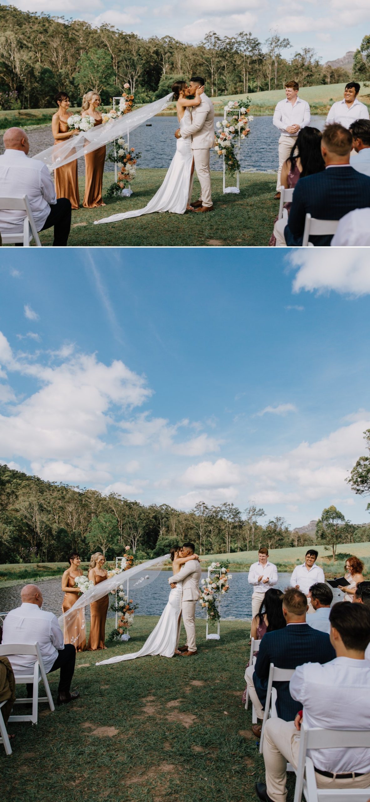 Gold Coast Farm house wedding ceremony
