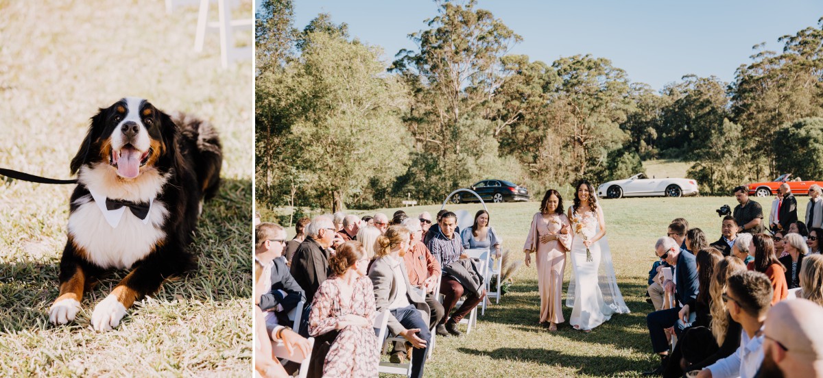 Gold Coast Farm House wedding ceremony