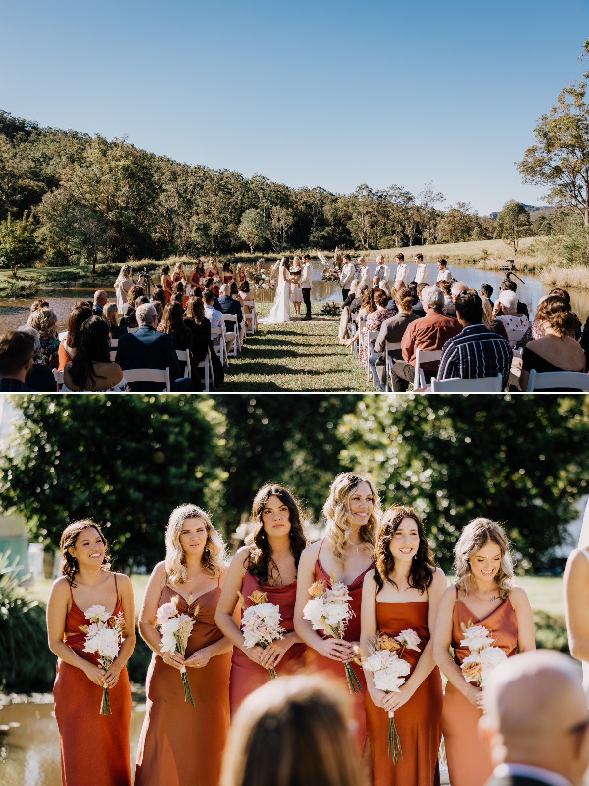 Gold Coast Farm House wedding ceremony