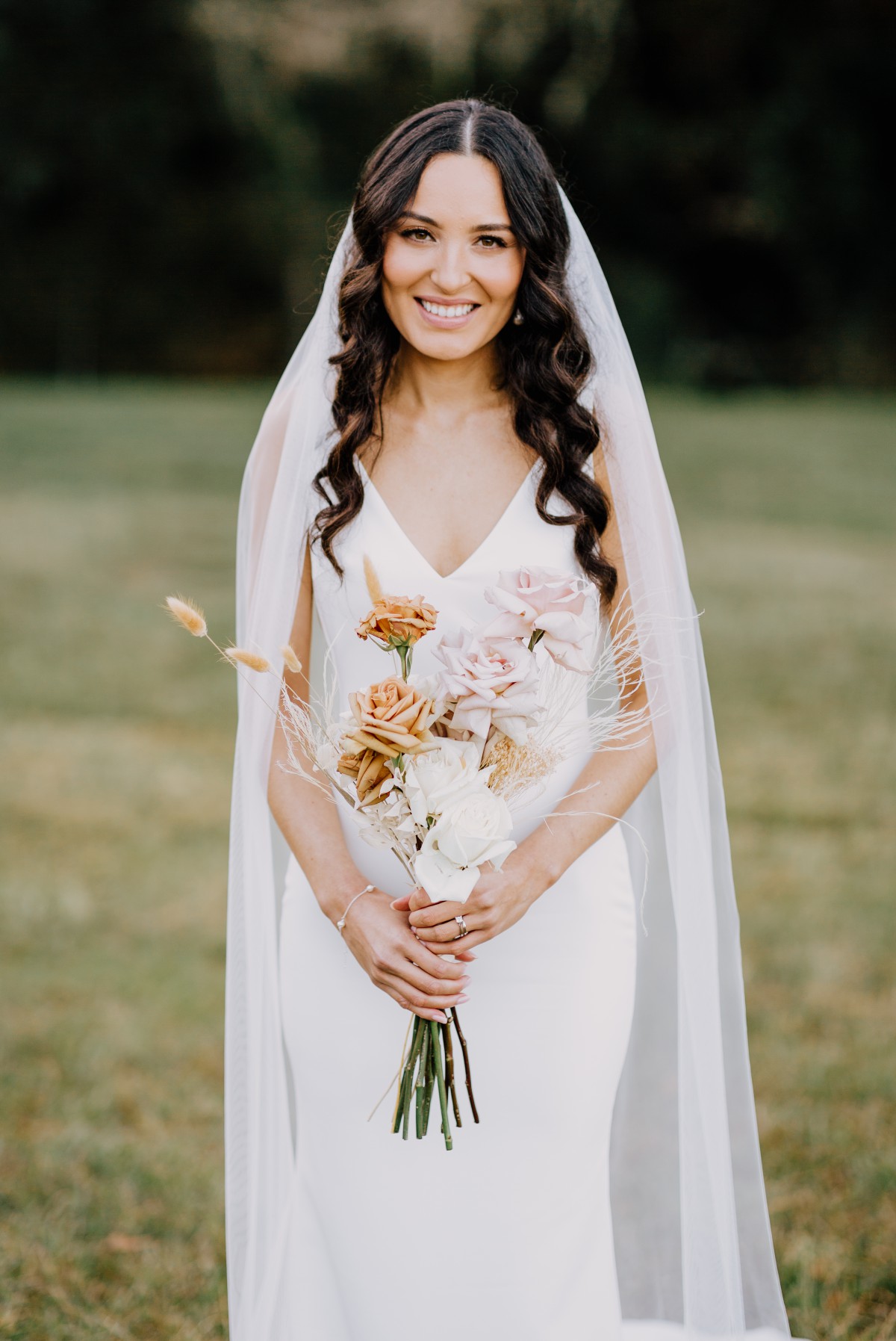Portrait of a Gold Coast bride on her wedding day at Gold Coast Farm House