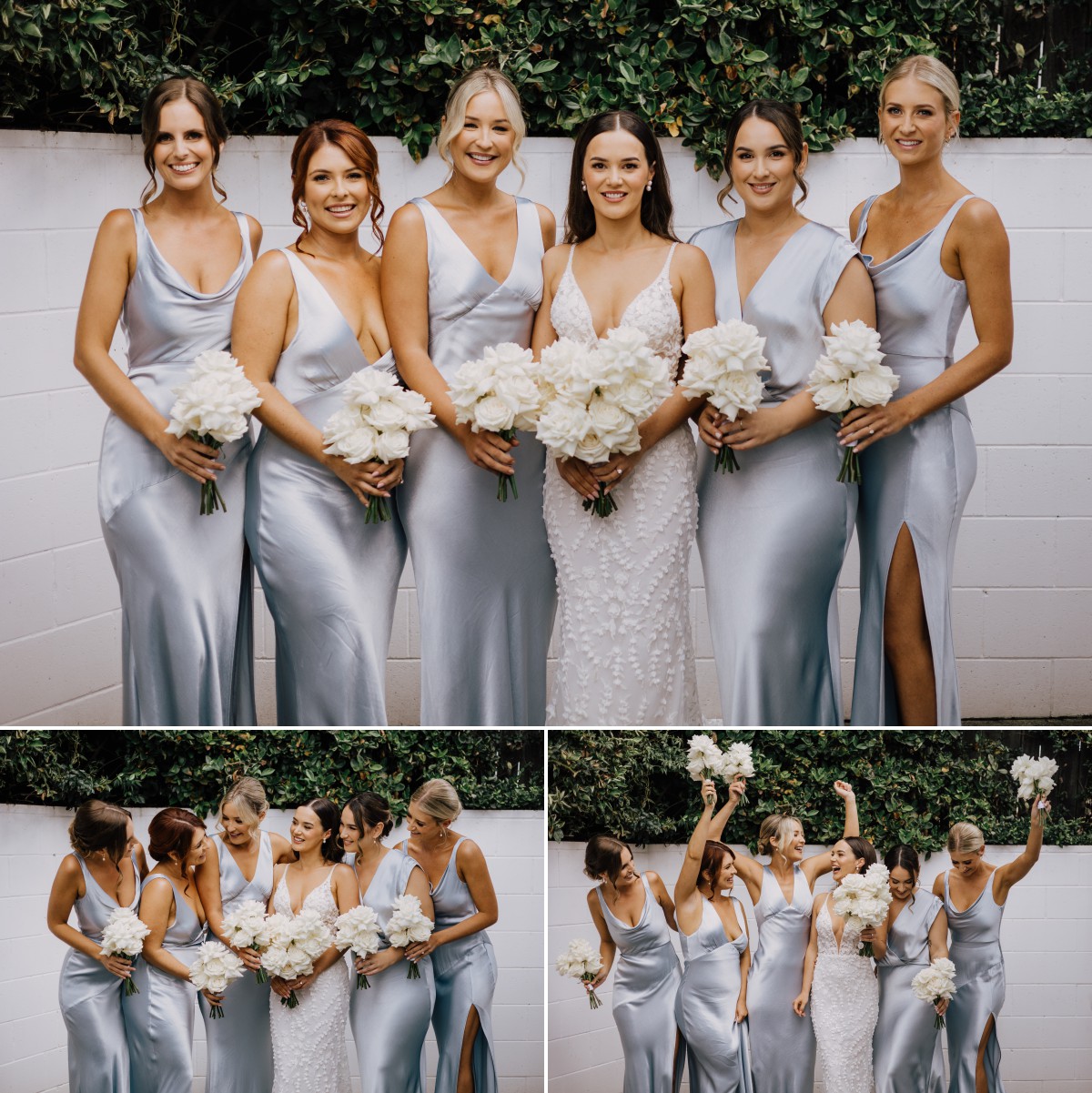 bride and bridesmaids wedding photo