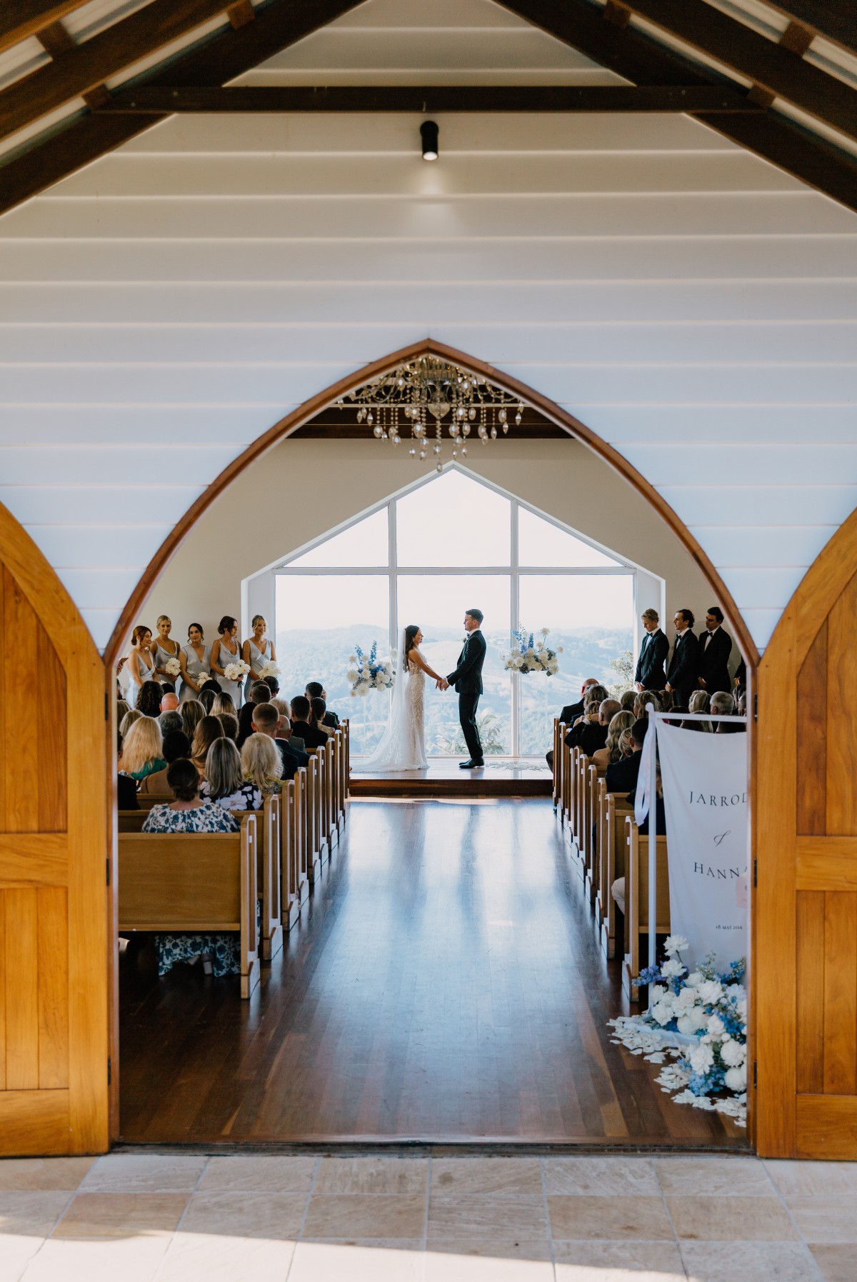 wedding ceremony at Summergrove Estate on the Tweed Coast