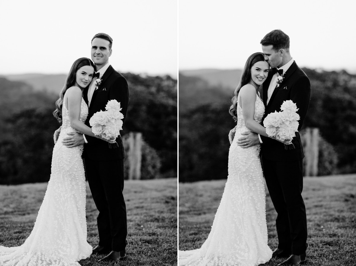 black and white wedding photos