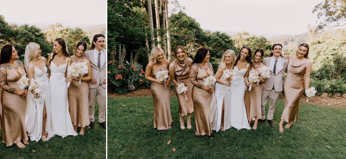 brides and their bridal party