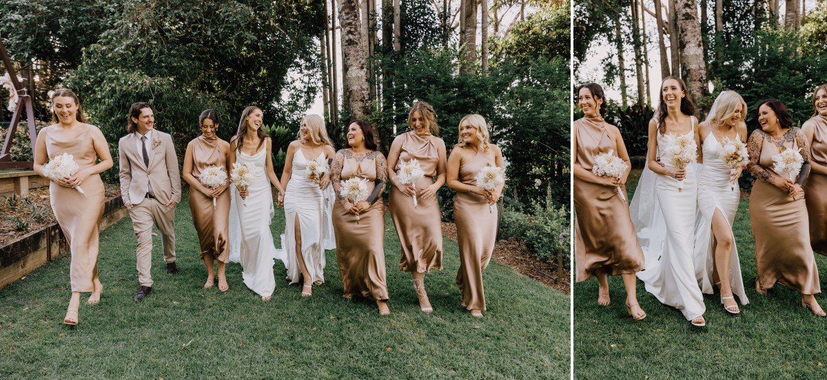 brides and their bridal party