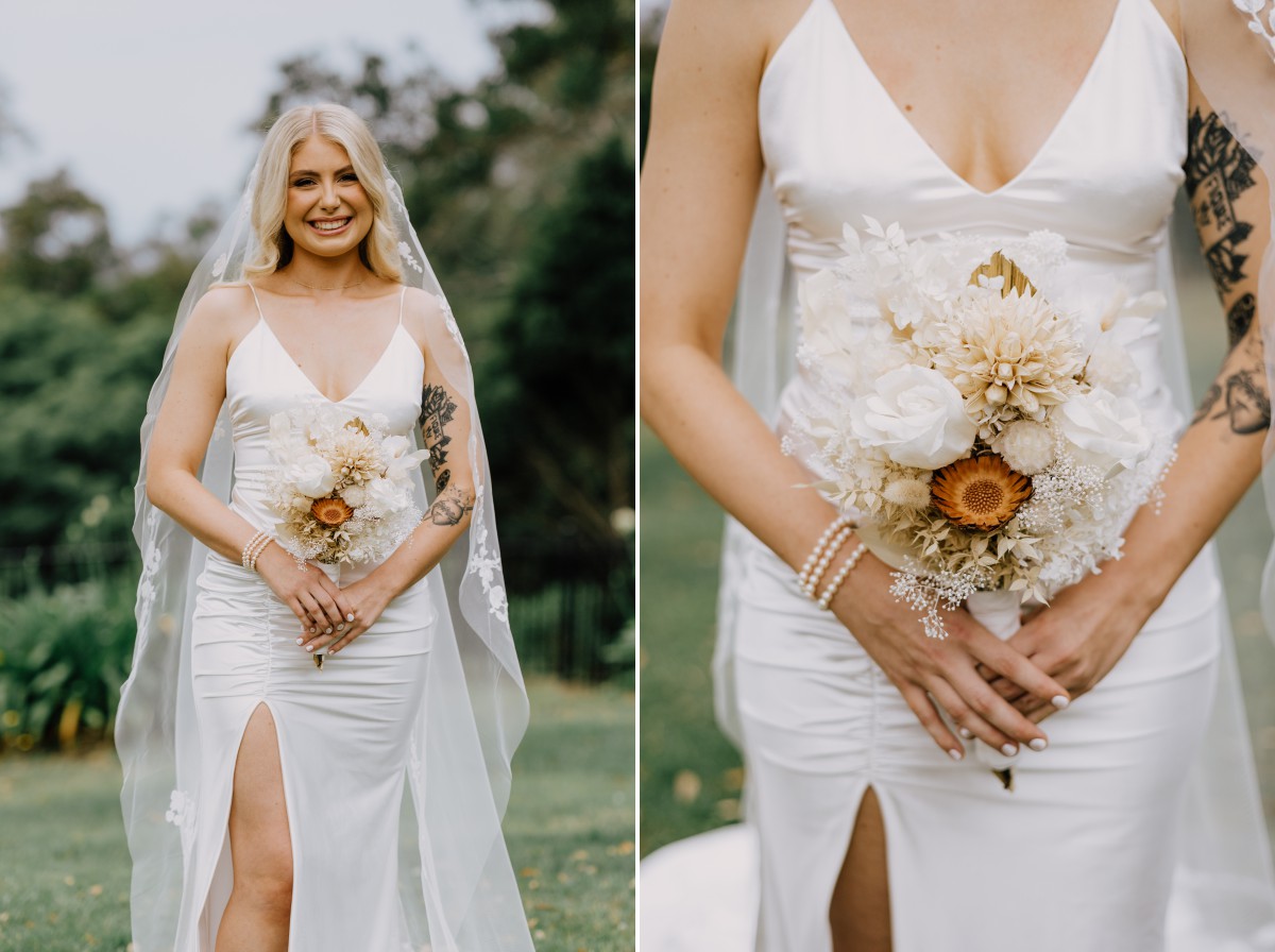 Bride on her wedding day in Mount Tamborine