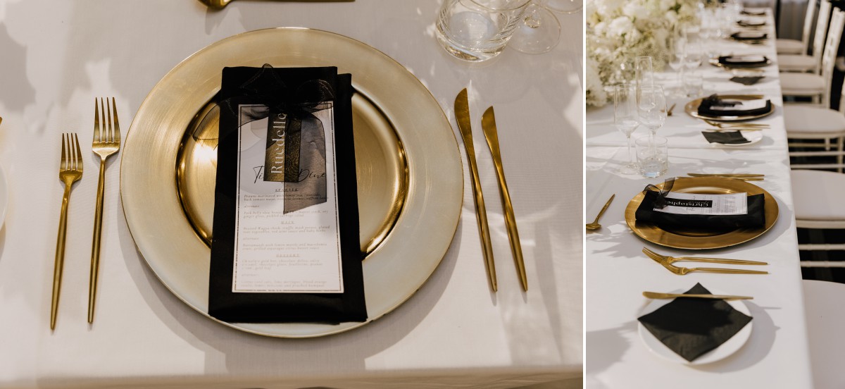 Gold Coast wedding reception details