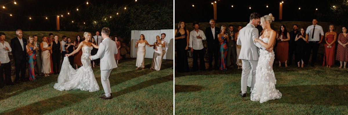 wedding first dance on the Tweed Coast