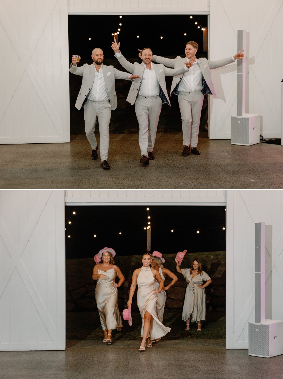 Wedding reception entrance