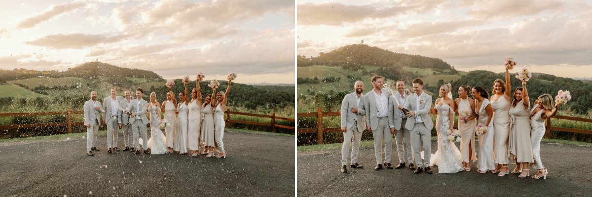wedding party photos at a destination wedding