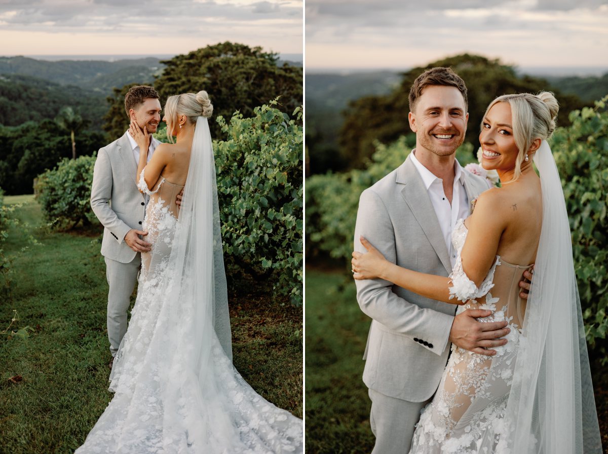 luxury destination wedding at a vineyard