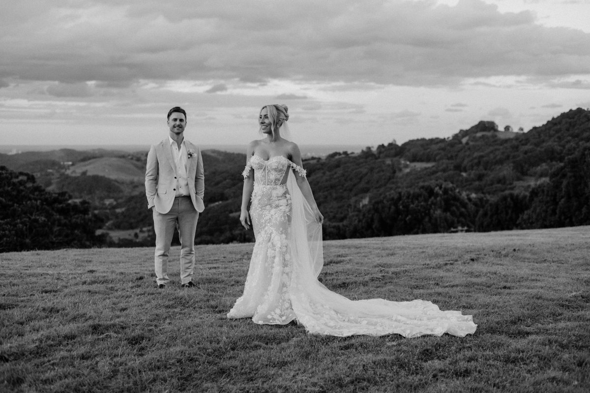 Bride and groom candid wedding photos