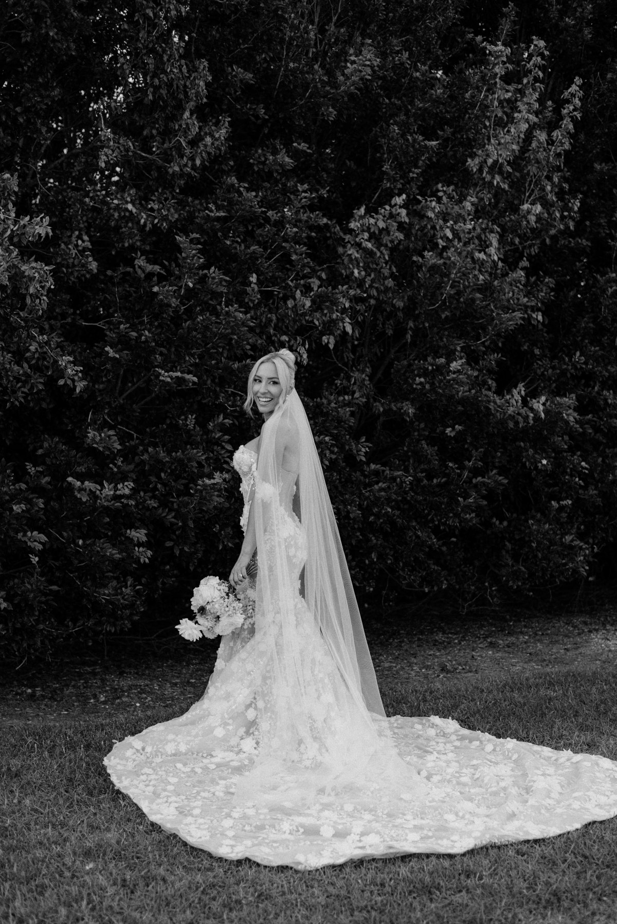 Destination wedding photos of bride on her wedding day