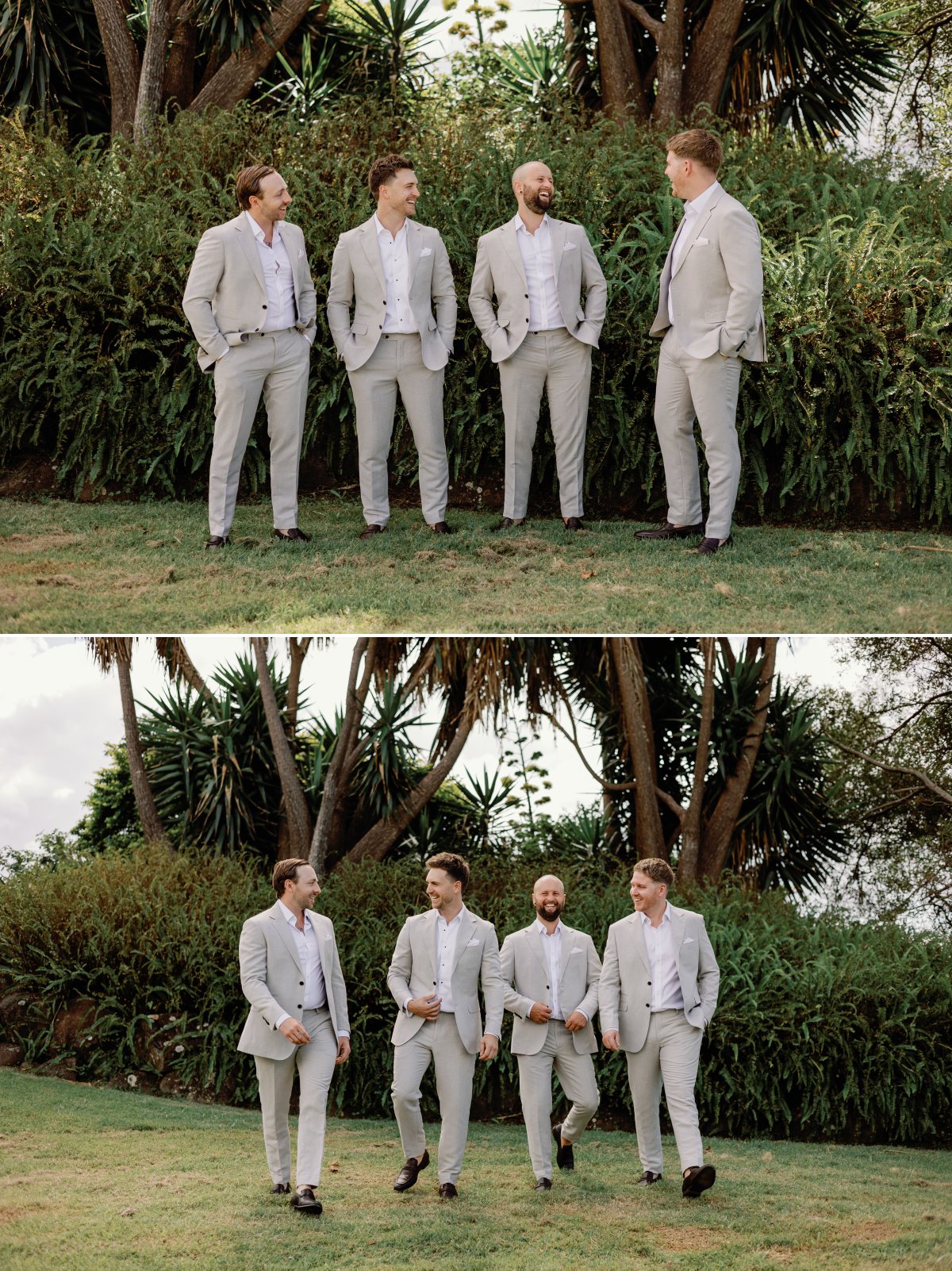 Groom with Groomsmen on wedding day