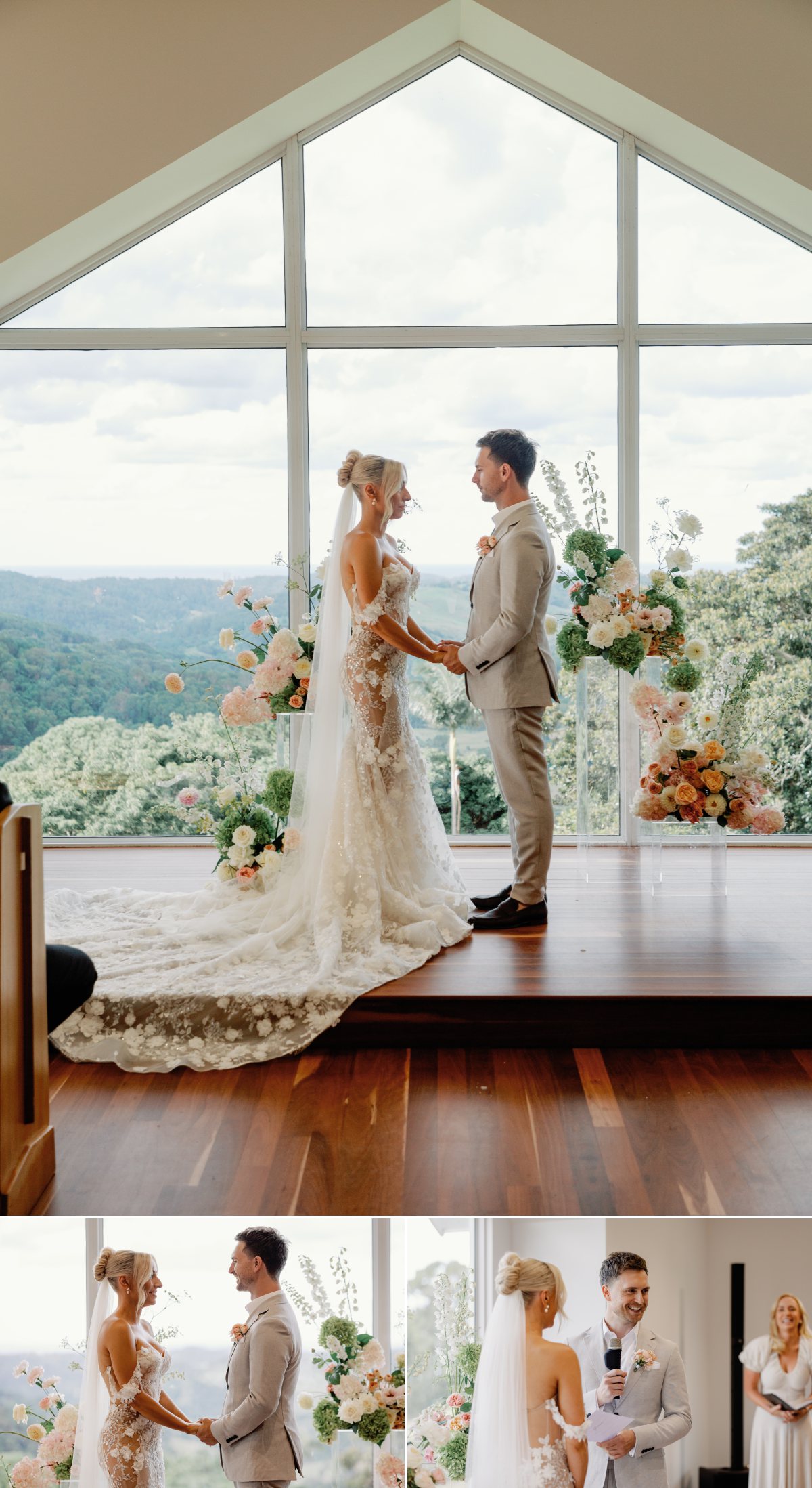 wedding vows during ceremony