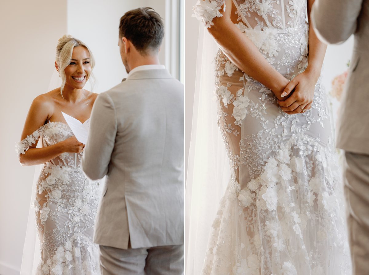 wedding vows during ceremony