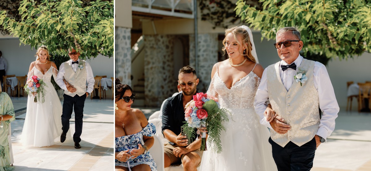 Skiathos wedding ceremony at Atrium Hotel