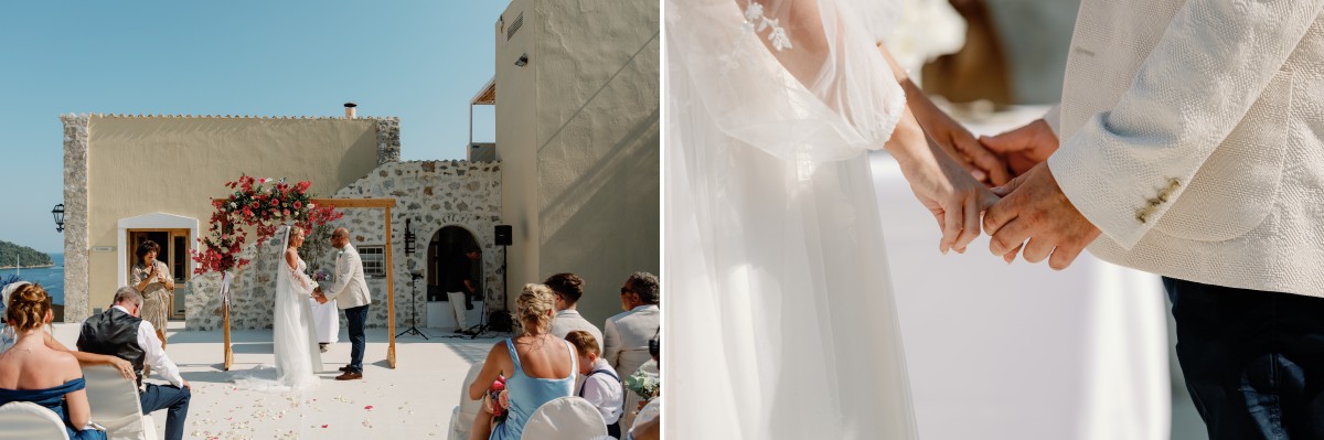 Skiathos wedding ceremony at Atrium Hotel