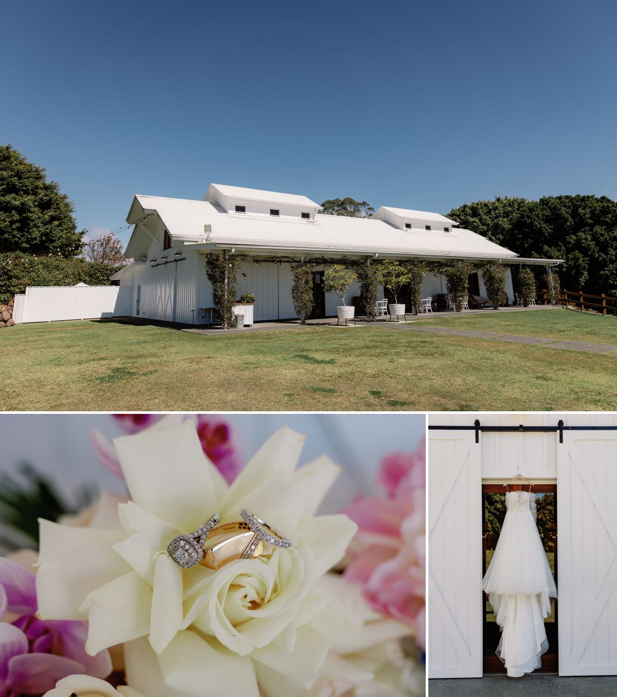Bride getting ready at Summergrove Estate