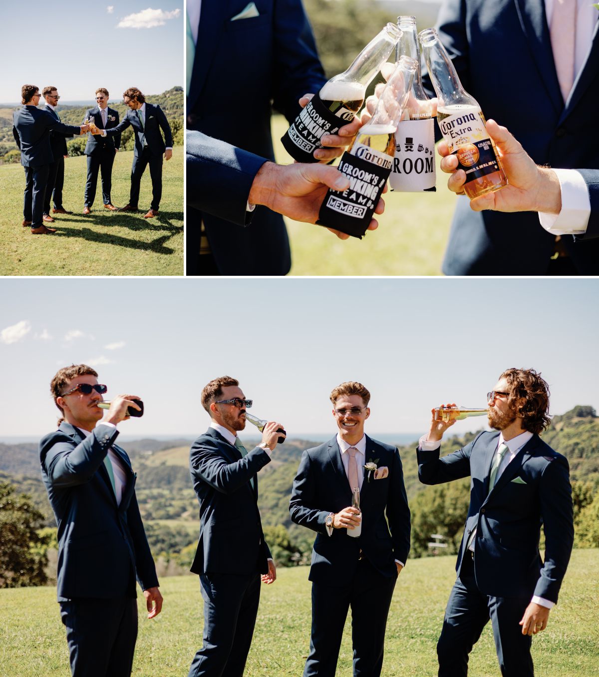 Groom and groomsman