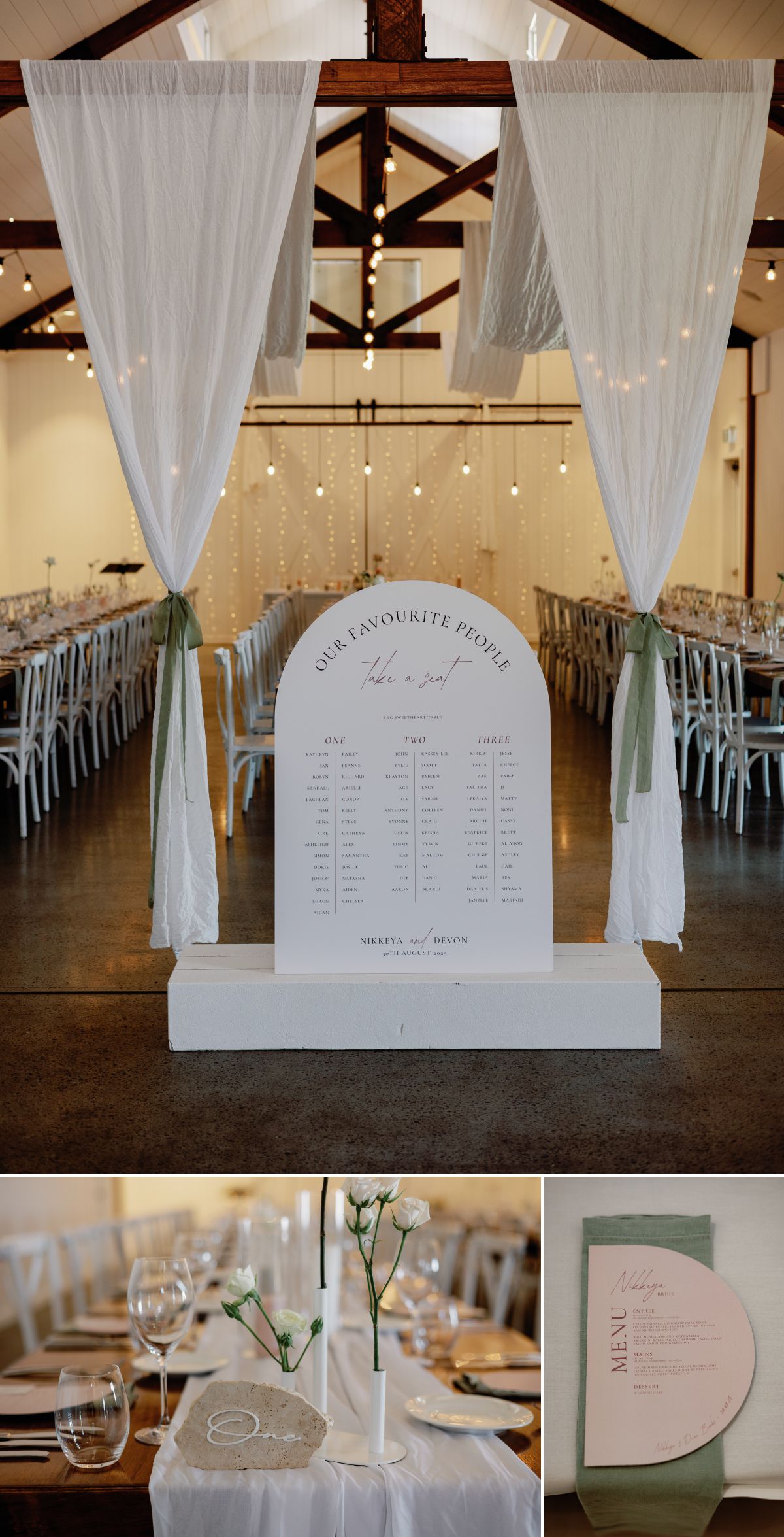 wedding reception styling