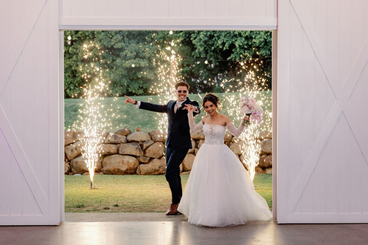Wedding reception entrance