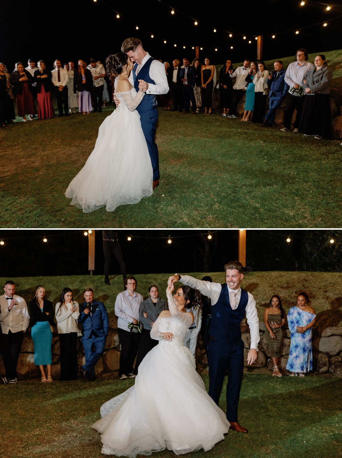 bride and groom First dance