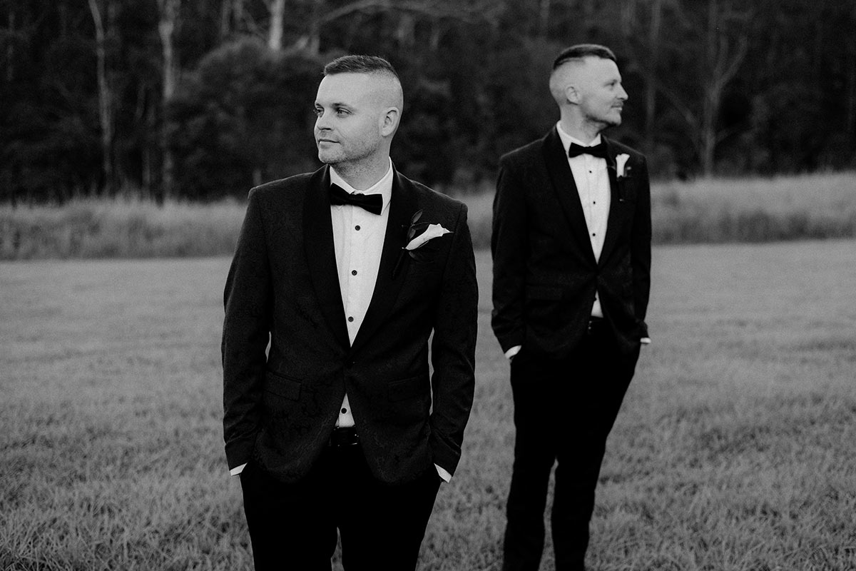 Greece gay wedding couple