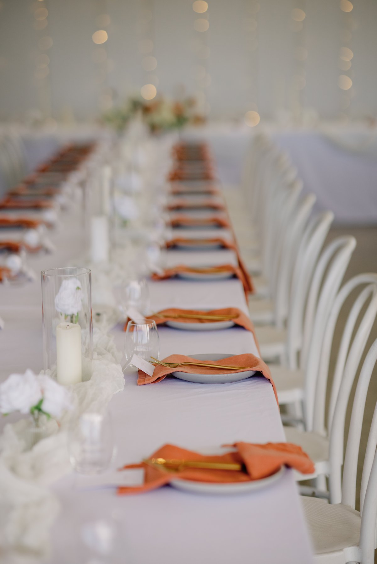 Wedding reception styling