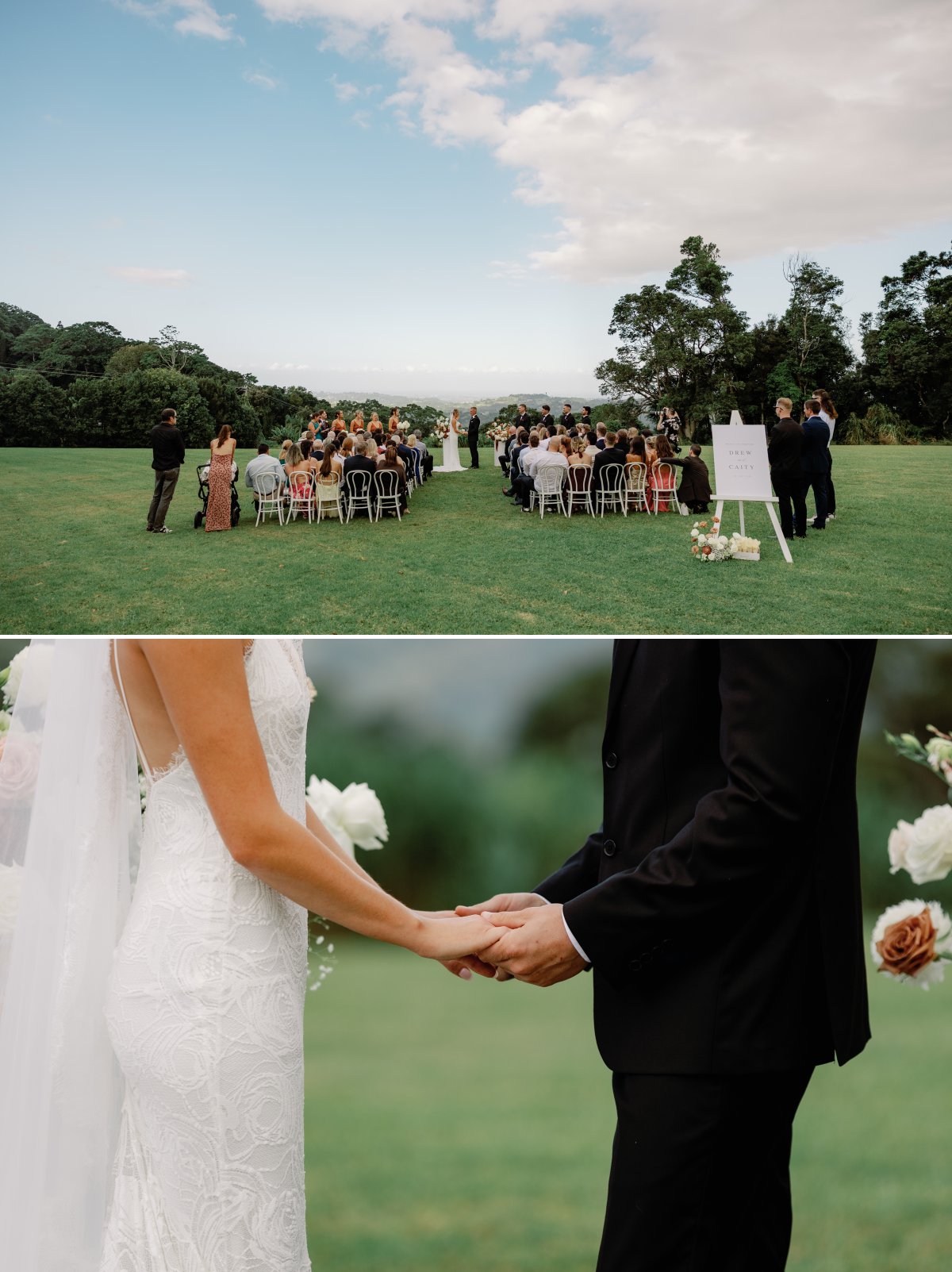 wedding ceremony at Elysian Hills
