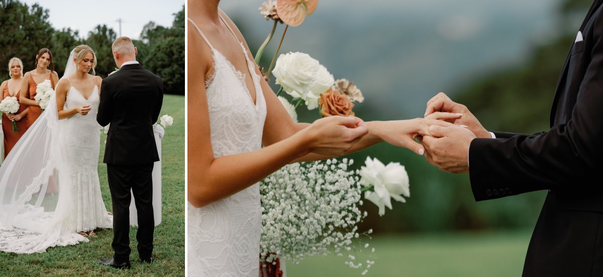 wedding ceremony at Elysian Hills