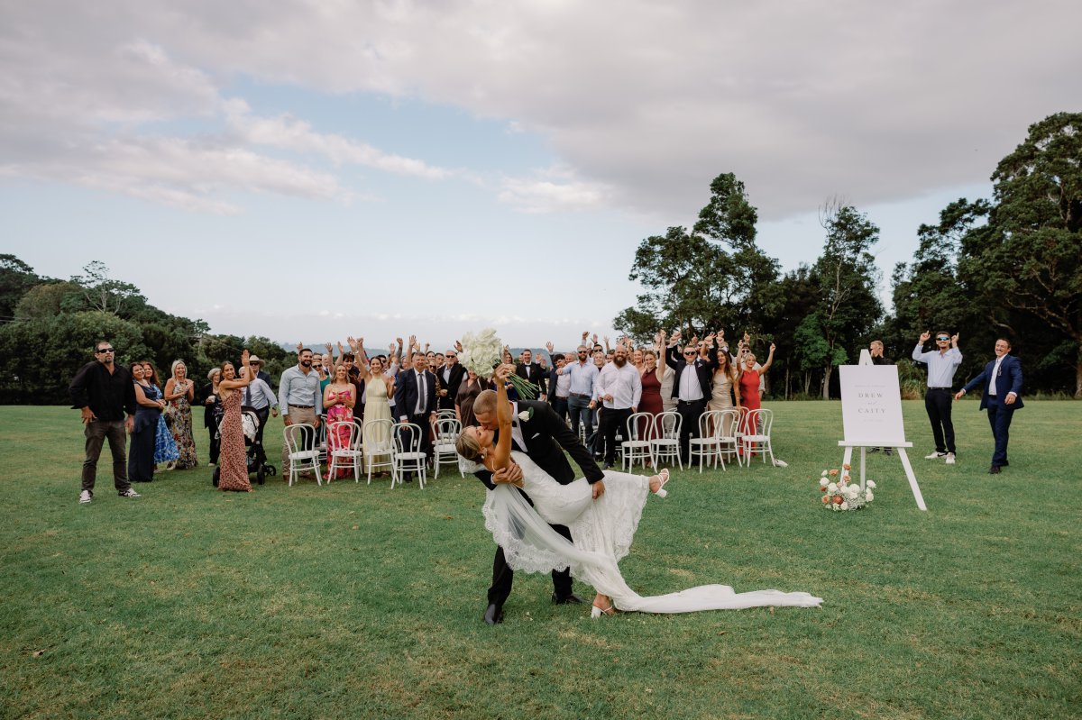 wedding ceremony at Elysian Hills