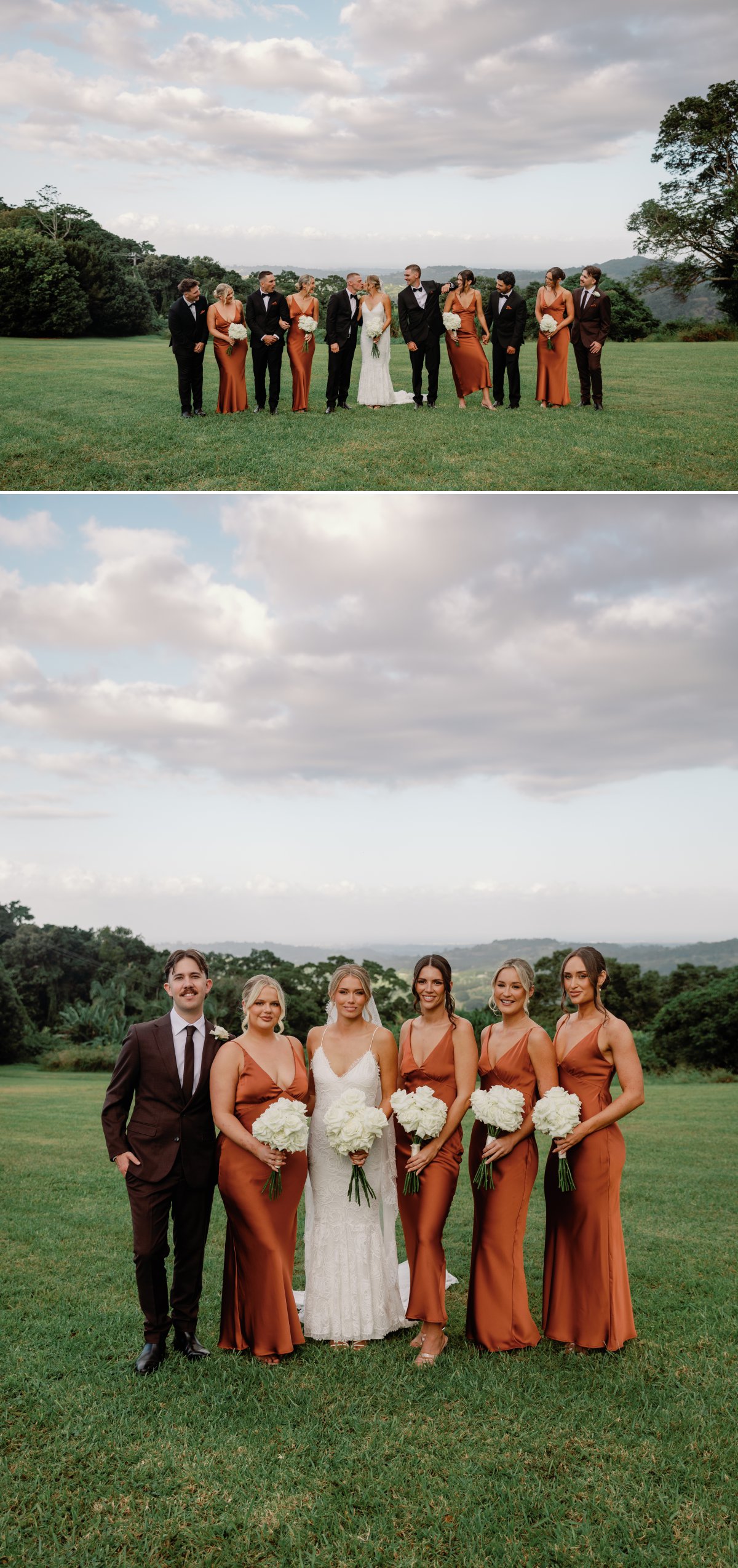 Wedding bridal party photos at Elysian Hills