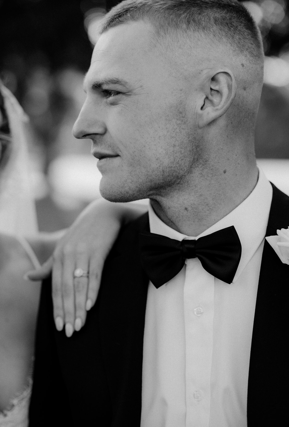 Candid groom wedding photos