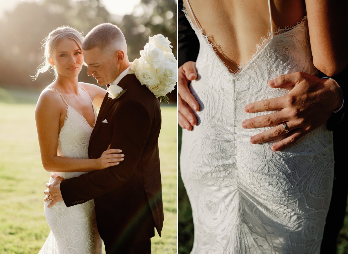 Sunset wedding photos