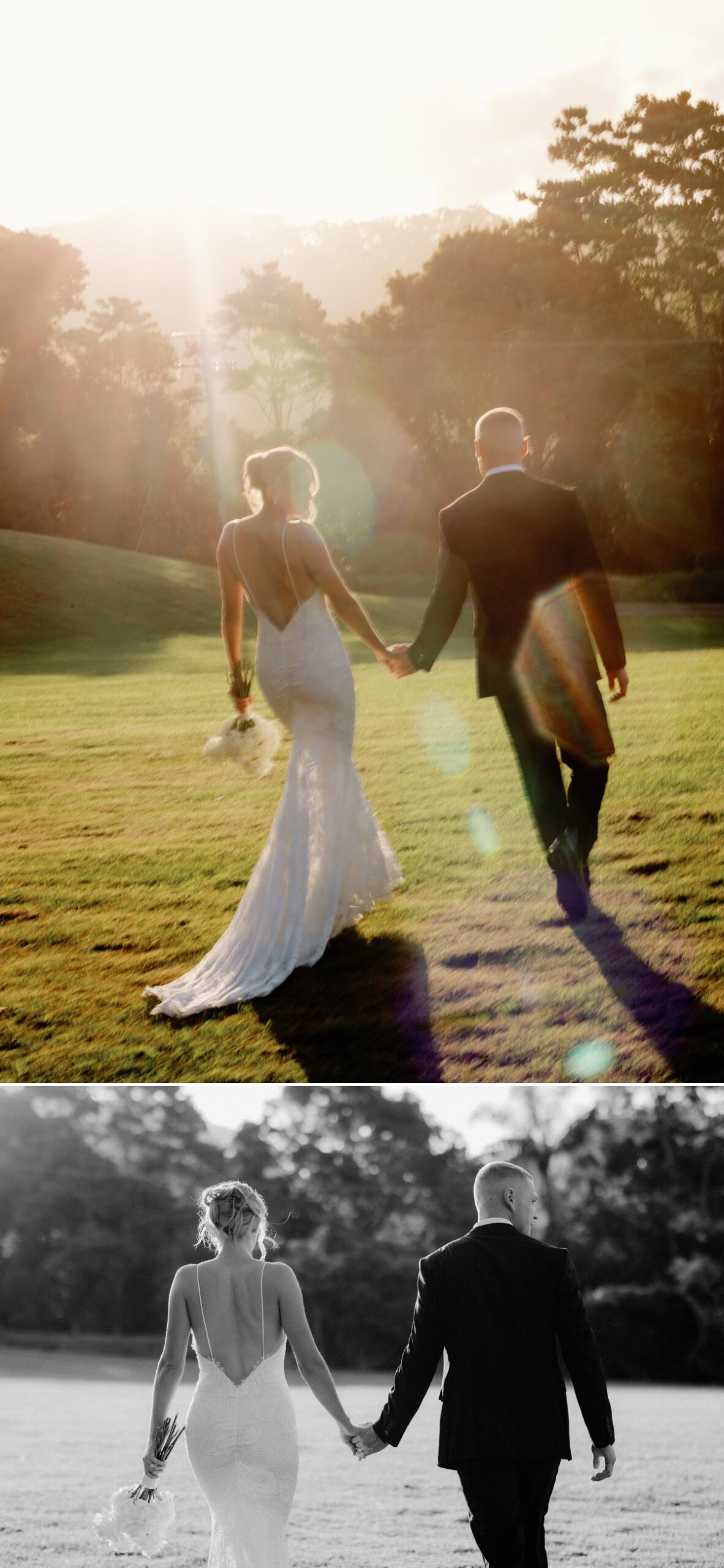 Tweed Coast sunset wedding photos at Elysian Hills