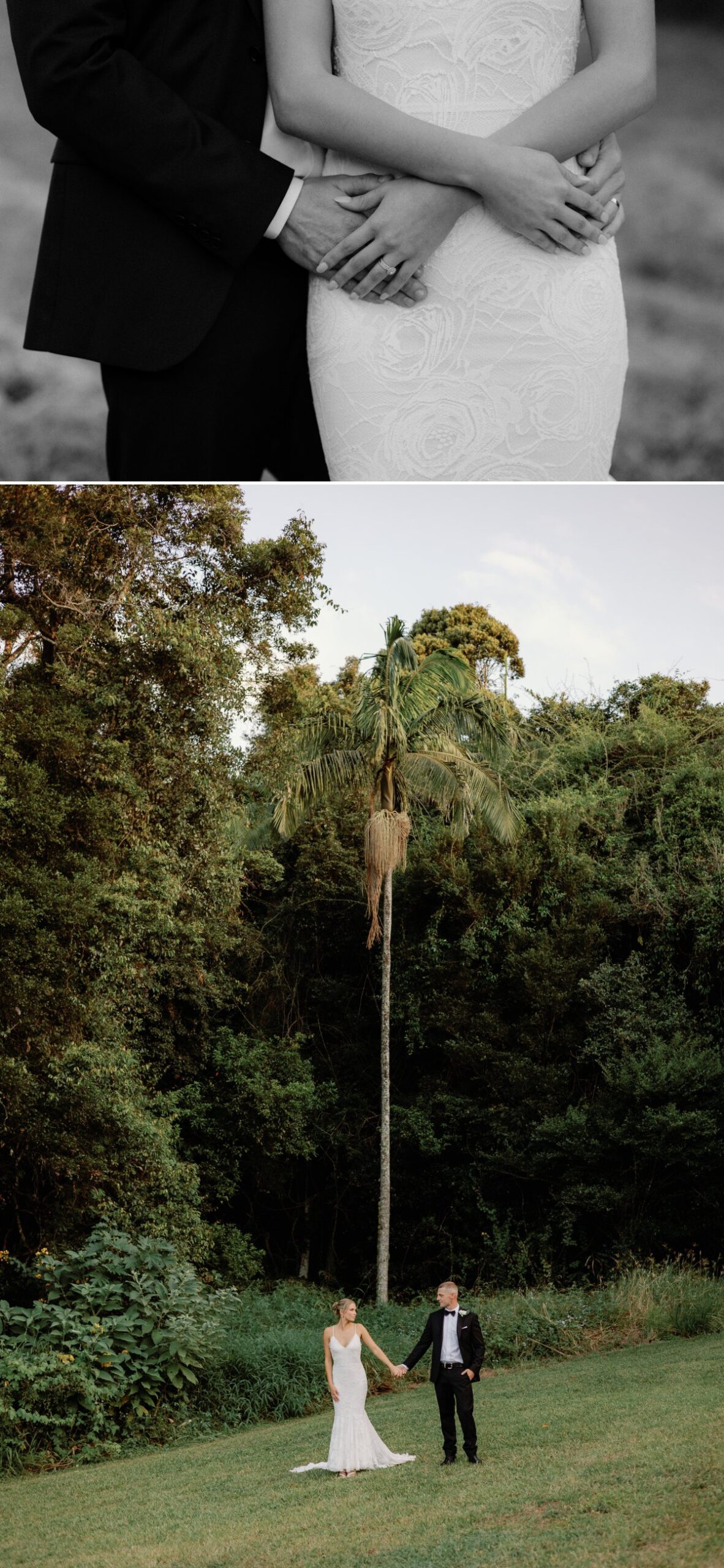 Bride and groom portraits at Elysian Hills by Tweed Coast photographer