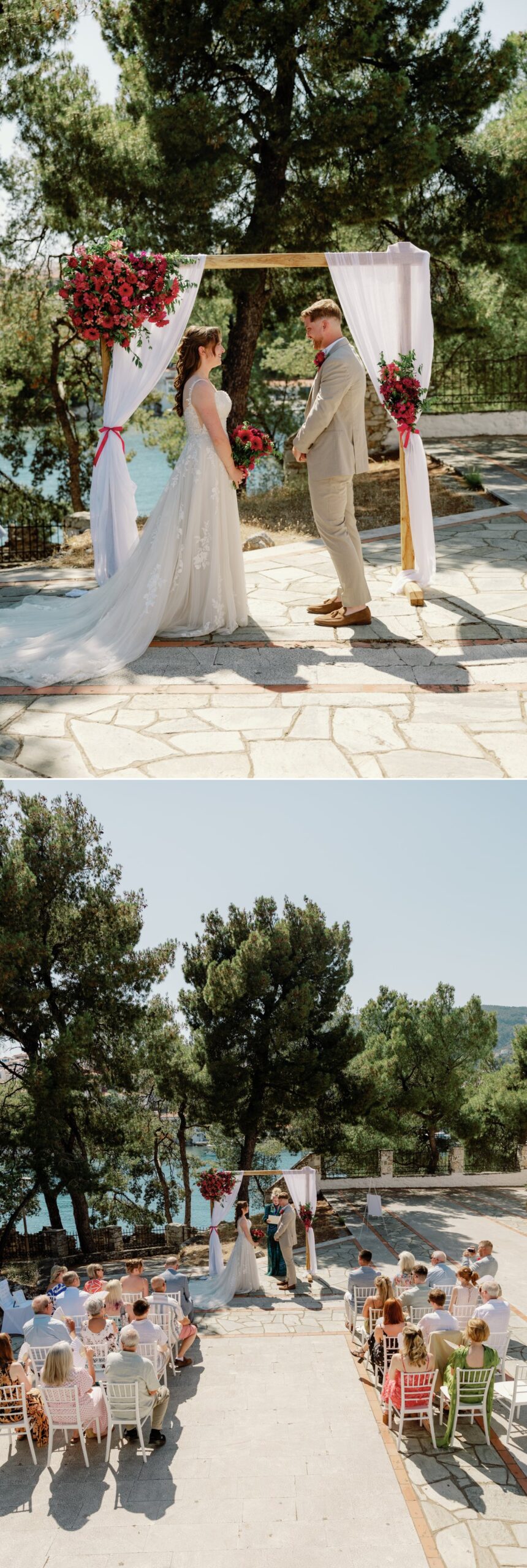Wedding ceremony venue Skiathos, Greece