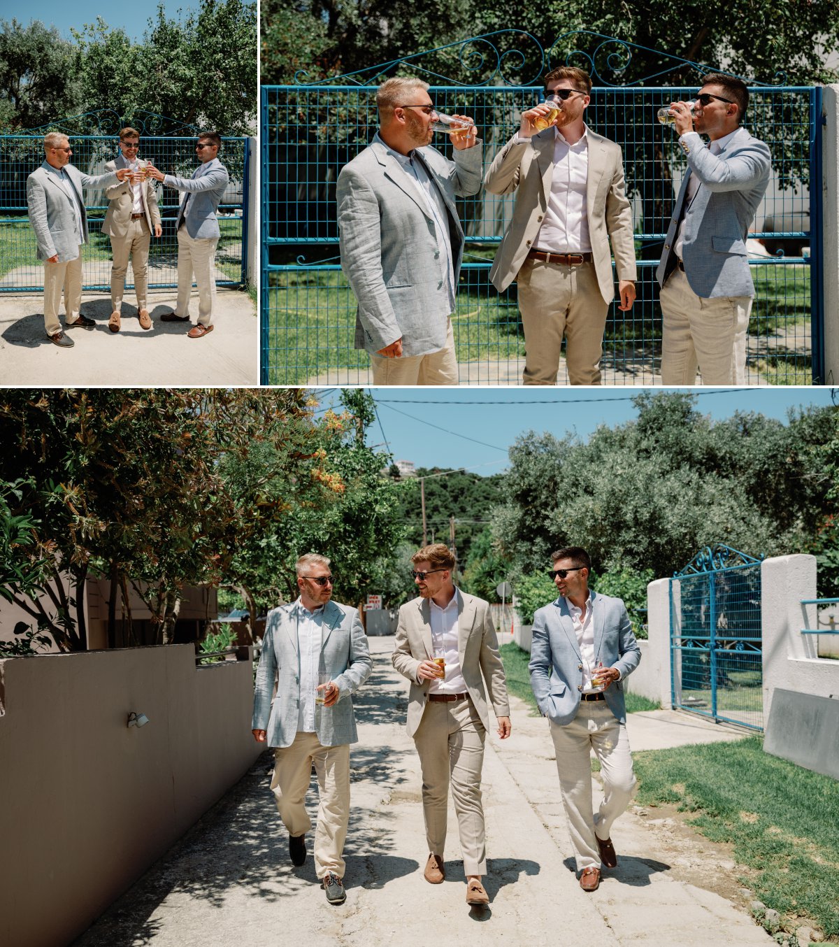 Groom with his groomsman before the ceremony