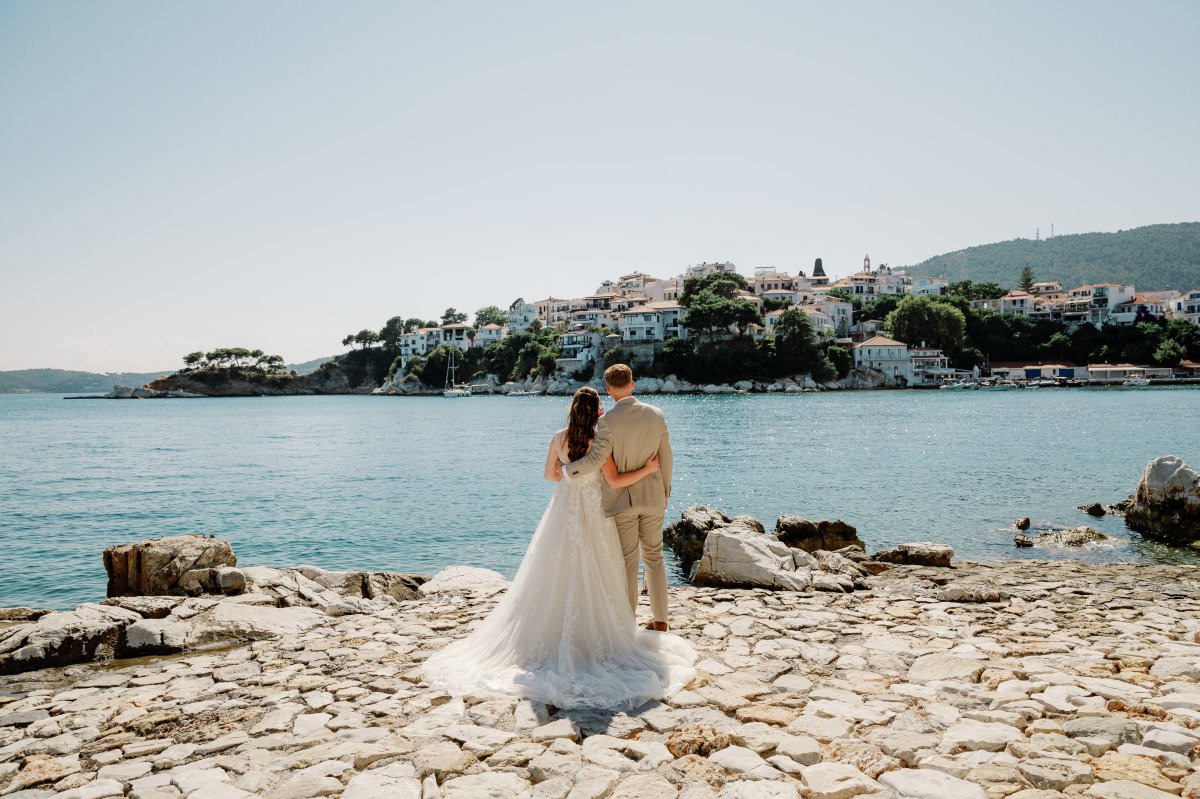 Greek island wedding photography