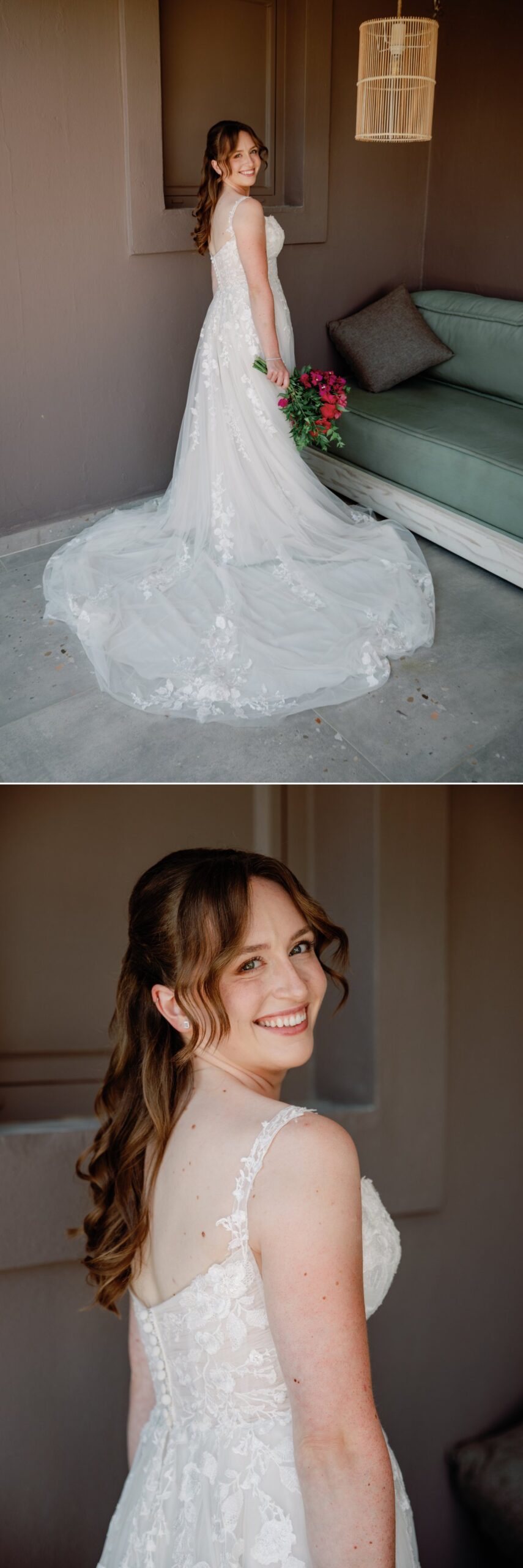 A Bride portrait photo in Greece