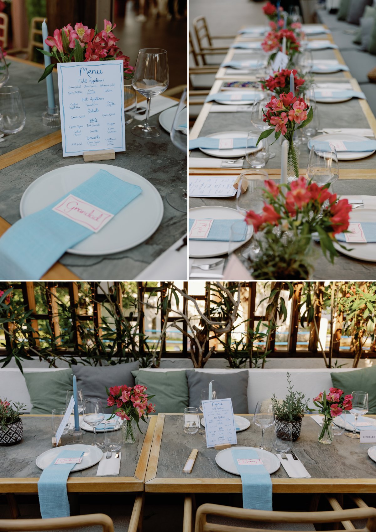 Wedding reception at Achinos Megali Ammos Beach Skiathos
