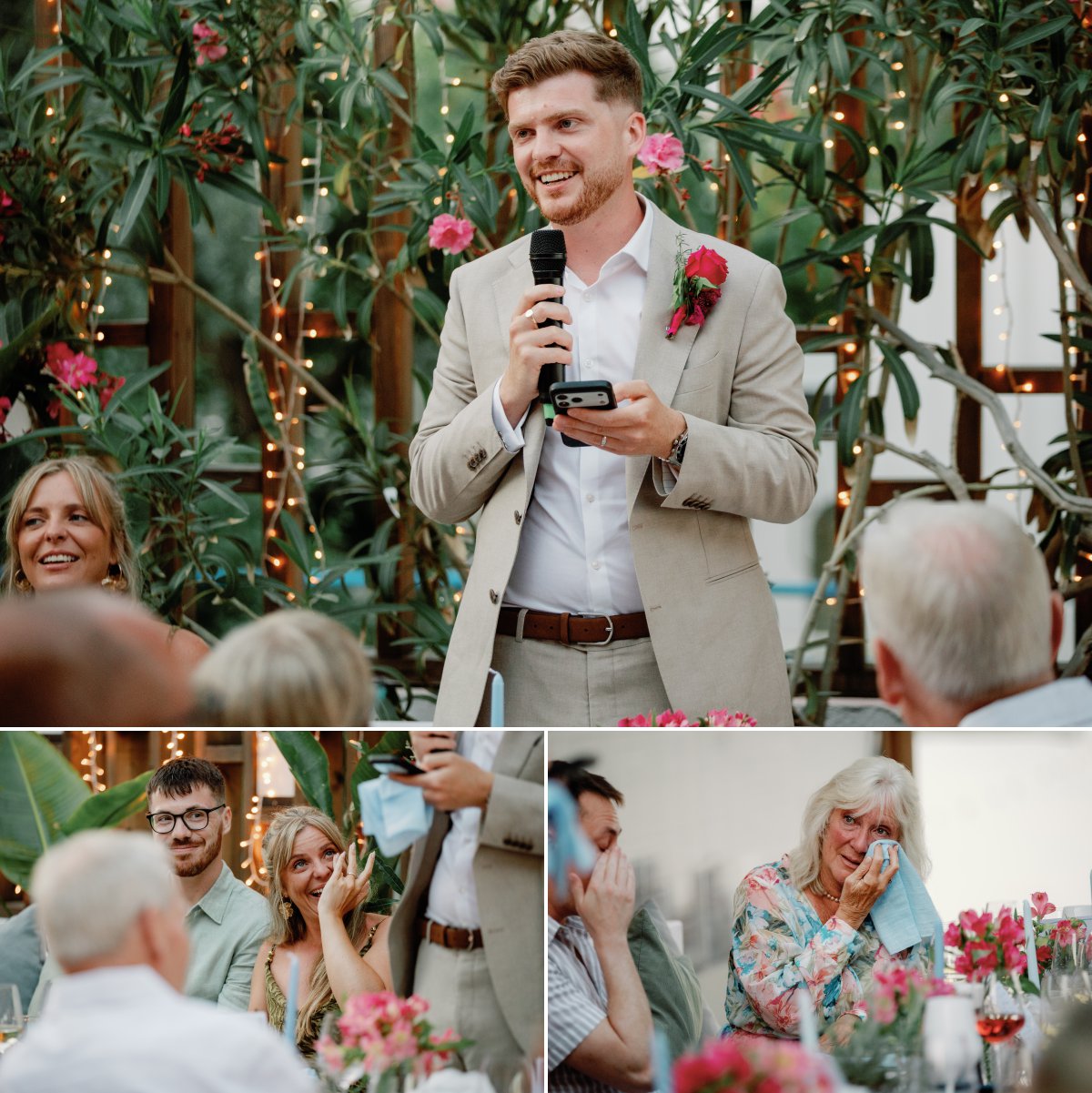 Groom reception speech