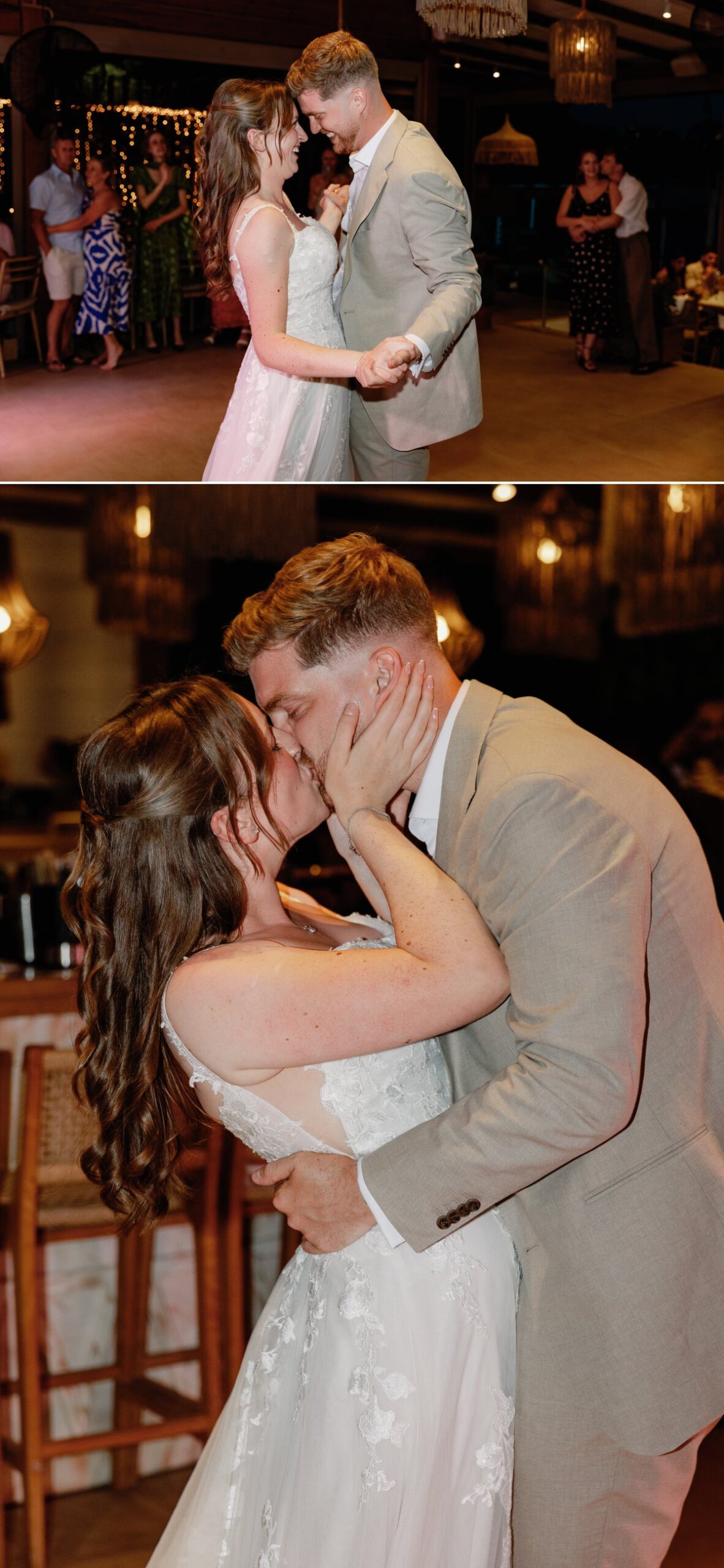 First dance for Bride and Groom who got married in Greece